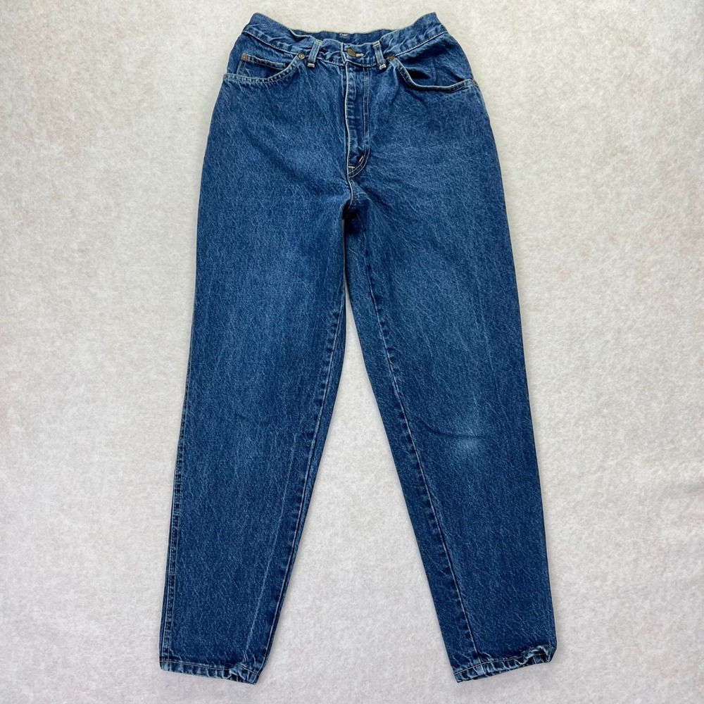 Chic Vintage High Waisted Mom Jeans Size 8 Cotton Blue Made In USA 90s Retro